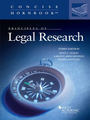 cover image of Principles of Legal Research